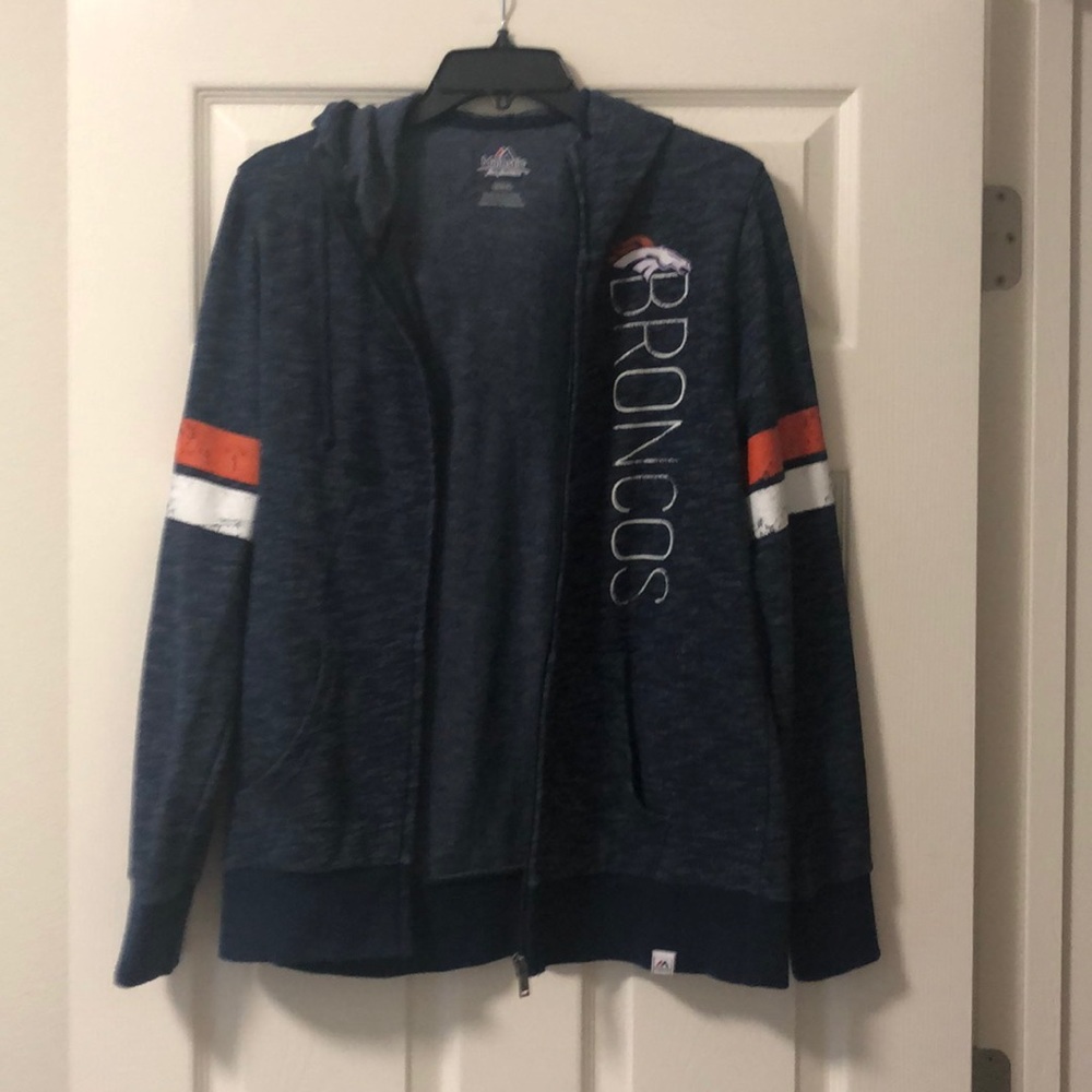 Broncos zip up hoodie.